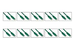 LINK Network Cable Category 6A Unshielded UTP AWG24 Colour Green HALOGENFREE MT 0.5