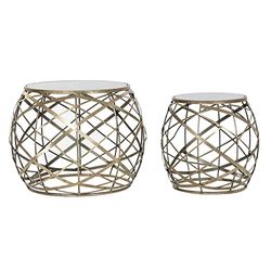 DKD Home Decor Lot de 2 Tables de Chevet, Estándar