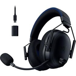 Razer BlackShark V3 Pro for Playstation - Casque Gaming sans Fil avec réduction Active du Bruit ANC - Haut-parleurs Triforce 50mm - HyperSpeed 2,4 GHz - THX Spatial Audio - PS5/PC | Noir