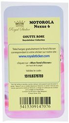 Royal Sticker RS.118379 sticker voor Motorola Nexus 6 druppelmotief roze