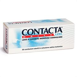 Contacta, Daily Lens 30, Lenti a Contatto Giornaliere per Miopia, Lenti a Contatto Usa e Getta Sicure e Facili da Applicare, Diottrie -1,75, Confezione da 30 Lenti Monouso