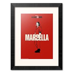 Grupo Erik Framed Print 30 x 40 cm Marseille – Decorative Print La Casa de Paper – Poster House of Paper/Print La Casa de Paper – Official Licensed Product