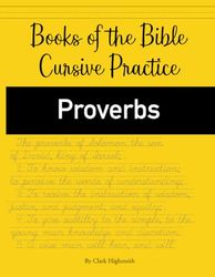 Books of the Bible Cursive Practice: Proverbs