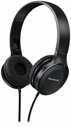 Panasonic RP-HF100E-K Auriculares diadema fechados com cabo (microfone e mãos livres, dobráveis, altifalante com ímãs de neodímio de 30 mm, seletor para controlo de chamadas, cabo longo) cor preta