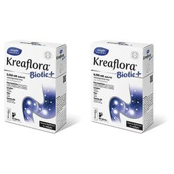 Kreaflora Biotic+ | Equilibra la flora digestiva | Probióticos, Vitamina B6, Inulina | (Paquete de 2)