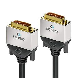 Sonero® Premium Cavo DVI Dual Link, 3,00 m, WQXGA (2560x1600), nero