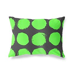 BonaMaison Neon Groen-Rook Decoratieve Kussensloop, Kussenhoezen Bank, Decoratieve Kussenhoesjes, Kussensloop; Sofa, Slaapkamer, Kantoor, Auto 35x50 Cm - Ontworpen en vervaardigd in Turkije