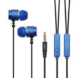 Hoofdtelefoon 3,5 mm Cool Metallic Stereo met Micro Blauw