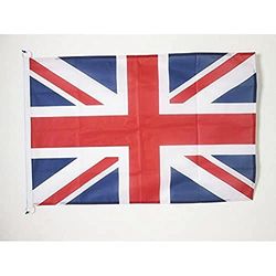 AZ FLAG Bandera del Reino Unido 90x60cm Uso Exterior - Bandera Inglesa - BRITANICA – UK 60 x 90 cm Anillos