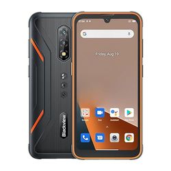 IP68 Rugged Mobile Phone Blackview BV5200, ArcSoft® 13MP+5MP, 4GB+32GB(1TB Extension), Android 12 DUAL SIM Free Waterproof Smartphone Unlocked, 6.1'' HD+, 5180mAh Battery, MIL-STD-810H, NFC GPS Orange