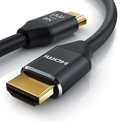 CSL - HDMI-kabel 8K - 1,5m - 8K @ 60Hz 4K @ 120Hz met DSC ARC 3D High Speed Ethernet HDTV UHD II Dynamic HDR-10+ - Variabele Refresh Rate - Dolby Vision - Compatibel PS5 PS 5 XBOX Series X
