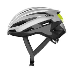 ABUS STORMCHASER, Casco da Bicicletta. Unisex-Adulto, Argento (Gleam Silver), L