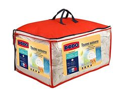 Dodo 25665 4 estações capa de edredão de 260 x 240 cm, poliéster, cor branca