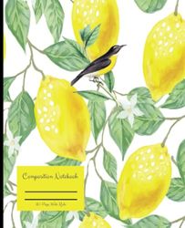 Vintage Lemon Art Composition Notebook