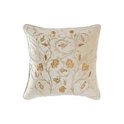 COJIN POLIESTER 45X10X45 600 GR, FLORES BORDADO
