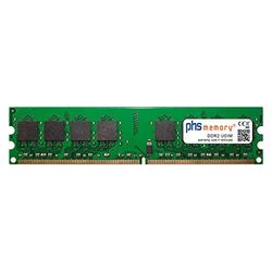 PHS-memory 2 GB RAM-geheugen geschikt voor MSI MS-7366 DDR2 UDIMM 667MHz PC2-5300U