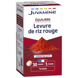 JUVAMINE Levure de Riz Rouge avec de Coenzyme Q10 30 Comprimés