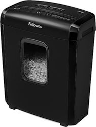 Fellowes Distruggidocumenti a Microframmento Powershred 6M, 6 fogli, per Casa e Ufficio, con Blocco di Sicurezza