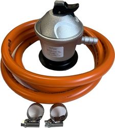 VITROKITCHEN - Kit Regulador Gas Butano + Manguera butano + 2 Abrazaderas