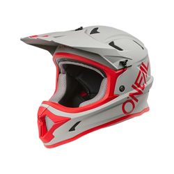SONUS Helmet Solid Grå/Röd L (59/60 cm)