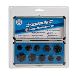 Silverline Tools 467893 - Extractores de pernos, 10 pzas (10 piezas)