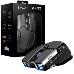 EVGA X20 Gaming Mouse, Wireless, Grey, Customizable, 16,000 Dpi, 5 Profiles, 10 Buttons, Ergonomic 903-T1-20Gr-K3 (Packaging may vary)