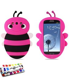 MUZZANO Original "Bee" flexibelt fodral för Samsung Galaxy S3 - het rosa