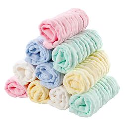 Extsud Babywashandjes, 10 stuks, van biologisch katoen, 25 x 25 cm
