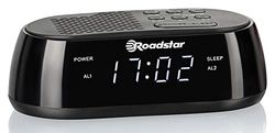 Roadstar CLR-2477 Radiosveglia Digitale, no DAB Carica USB, Nero