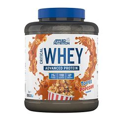 Applied Nutrition Critical Whey Protein Powder 2kg - High Protein Powder, Protein Milkshake, Muscle Building Supplement with BCAAs & Glutamine (2kg - 67 Servings) (Toffee Popcorn)