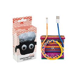 Pack Airpod Crochet Dolly + kabel USB-Lightning tråd Lax