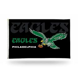 Rico Industries Bandiera della NFL Philadelphia Eagles, 90 x 1,5 m, su un lato, con occhielli