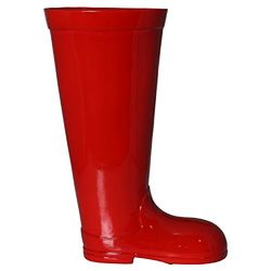 DONREGALOWEB Portaombrelli in Ceramica a Forma di Una Bottiglia di Colore Rosso, 30x20x52,5 Cm
