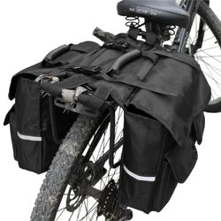 GlneYos Gl-bikebag02 Sac de Selle arrière pour vélo électrique avec réflecteur et Cordon réglable pour Voyage en Plein air