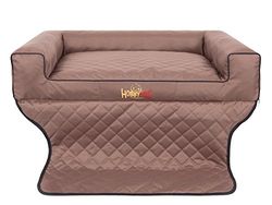 Hobbydog R2 Viki Dog Basket/Bed/Sofa Suitable for Trunks, 100 x 80 cm, Light Brown