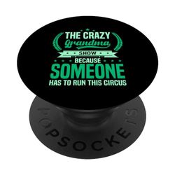 Crazy Grandma Mother's Day PopSockets Swappable PopGrip