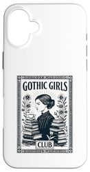 Gothic Goth Girl Literature Students Halloween Case for iPhone 16 Plus