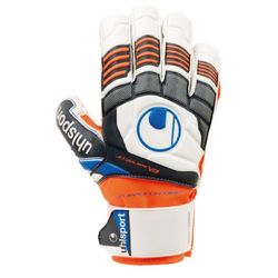 uhlsport Kinderen keepershandschoenen Eliminator Soft SF Junior, wit/fluo oranje/zwart, 4