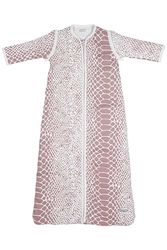 Meyco Saco de Dormir para bebé con Forro de Invierno, con Mangas extraíbles, 70 cm, diseño de Serpiente, Color Lila
