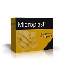 Microplast Washproof Adhesive Plasters 100-Piece Set, 7.5 cm x 2.5 cm Size