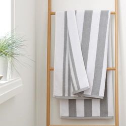 Bianca Toallas de baño Reversibles de 600 g/m², 100% algodón, Color Gris