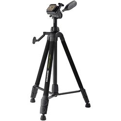 CULLMANN PRIMAX 350 Tripé de fecho de correr com cabeça de 3 direções (tamanho dobrado 56 cm, altura máxima 135,5 cm, carga máxima 3 kg) cor preta