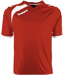 Kappa Pavie SS Shirt fotboll, unisex vuxna, unisex – vuxna, Pavie SS, röd