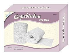 MAMMUT 144006 Gipsverband, 2-delige set, uitbreiding voor gipsafdrukset, babybuik, dubbele set, accessoires, reserveonderdeel om in vorm te geven, voor creatieve knutselfans