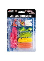 Abu Garcia Jig Sortiment, Premiumurval Av Lockiga Jiggar Och Jigghuvuden För Öring- Och Abborrfiske, Komplett Fiskekit För Sötvatten, Assorted Varied