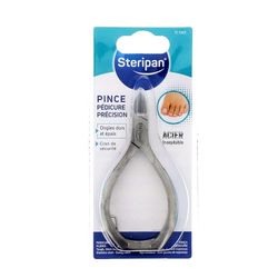 Steripan - Pince Pédicure Précision - Ongles Durs Et Épais - Acier Inoxydable - Cran De Sécurité