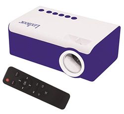Lexibook Mini HD-videoprojector, thuisbioscoop, ingebouwde luidspreker, inclusief afstandsbediening, HDMI/USB/AV/Micro SD-connectiviteit, blauw/wit, PRJ150