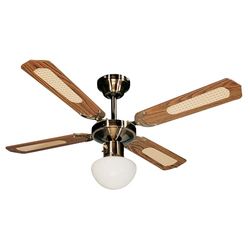 Farelek Bali plafondventilator, 107 cm, bruin