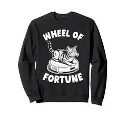 Wheel Of Fortune Robot Vacuum Cleaner Funny Cat Sweatshirt