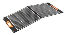 Högert Technik - Panel Solar de 100 W | Cargador Solar portátil con 2 Puertos USB (USB-A/Type-C) | Paneles solares IPX4 para Camping al Aire Libre para teléfono móvil, iPhone, Smartphone, tabletas,